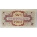 BRITISH MILITARY ARMY . ONE 1 POUND BANKNOTE . 4th SERIES . UNCIRCULATED